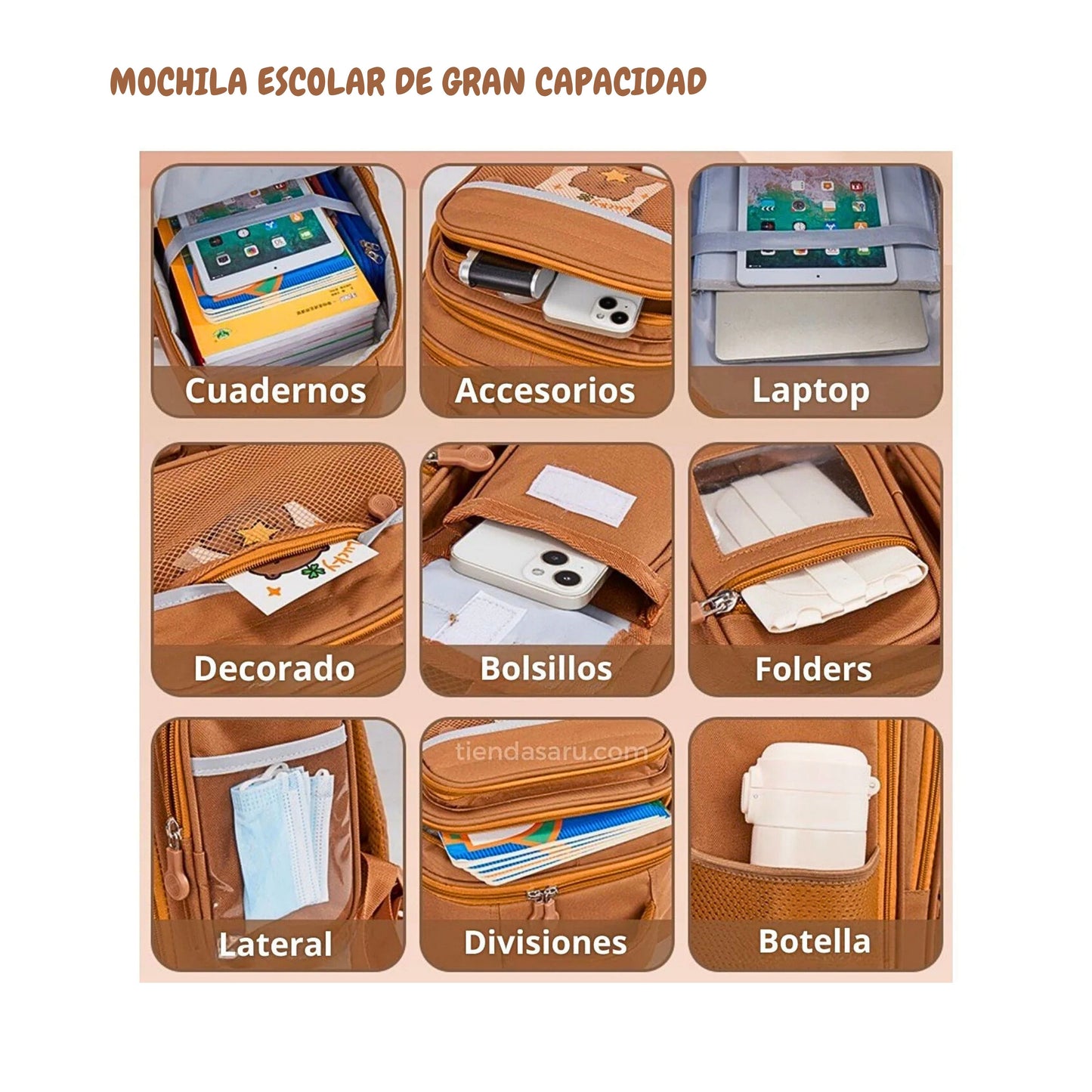 CapiBag™ - Mochila Capibara con Múltiples Compartimentos / COLORES VARIADOS 🌈