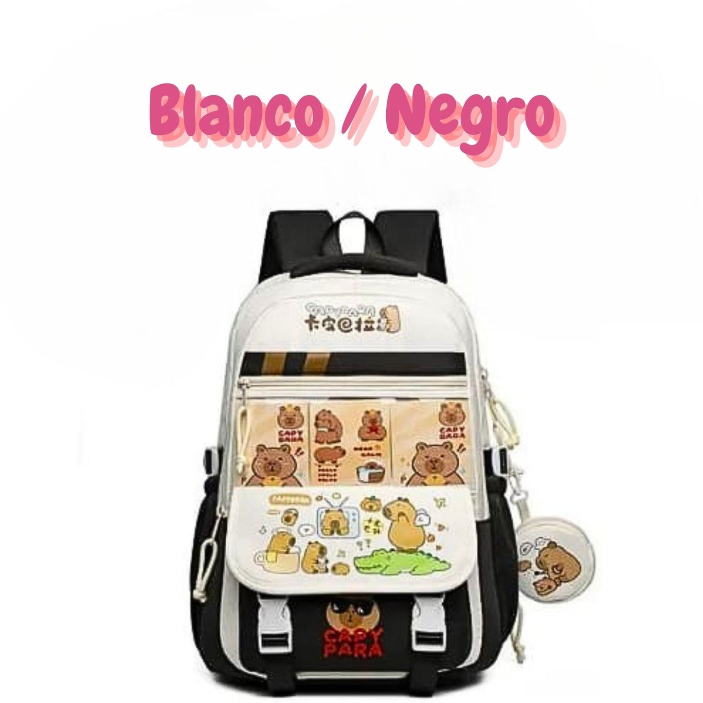 CapiBag™ - Mochila Capibara con Múltiples Compartimentos / COLORES VARIADOS 🌈